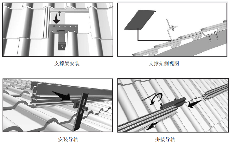 光伏彩钢瓦安装示意图图片